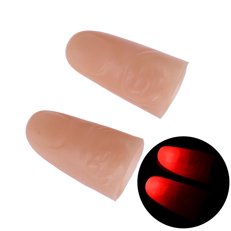 1 Pair Led Light Luminous Flashing Fingers Magic Props Glow Toys Children Gifts