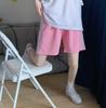 2022 Women's Korean Style Slim Fit Wide-Leg Cotton Sports Shorts for Summer