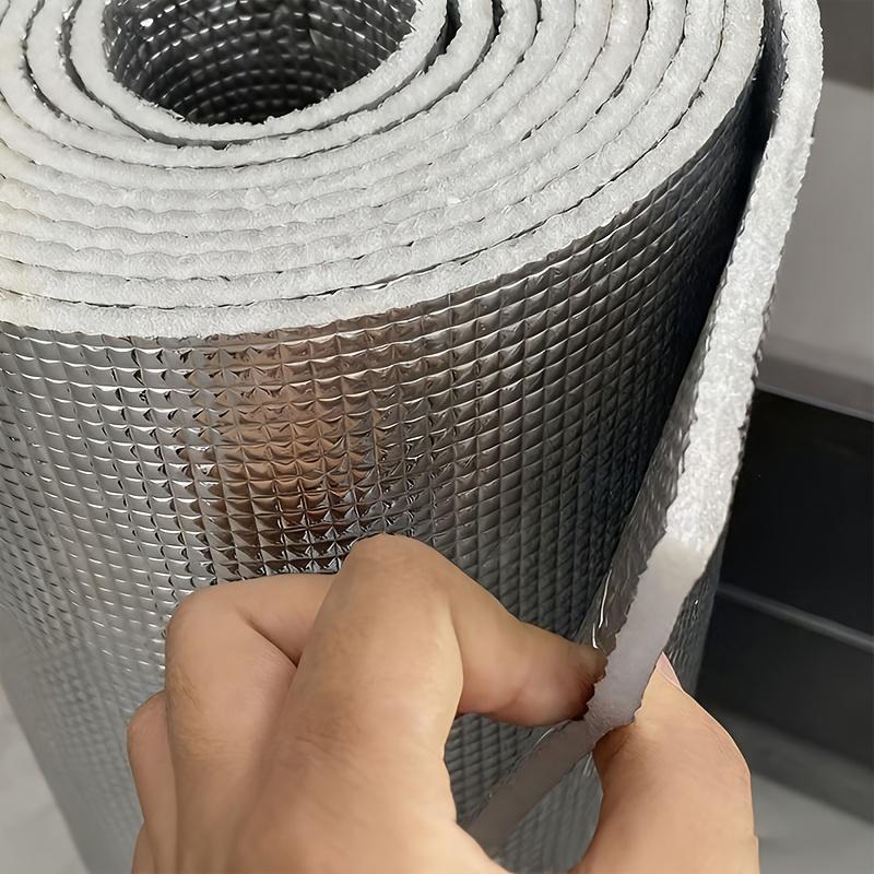 Sonnenschutz Fensterisolierfolie Doppelseitige Aluminiumfolie Hitzekontrolle Reflektierende Folie 40cmx1m gray