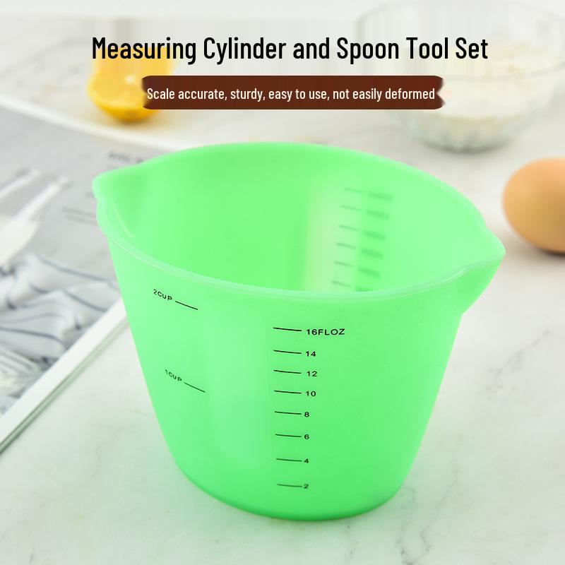 Silicone Measuring Cups - Graduated 250ml & 500ml Set for Baking & Liquids