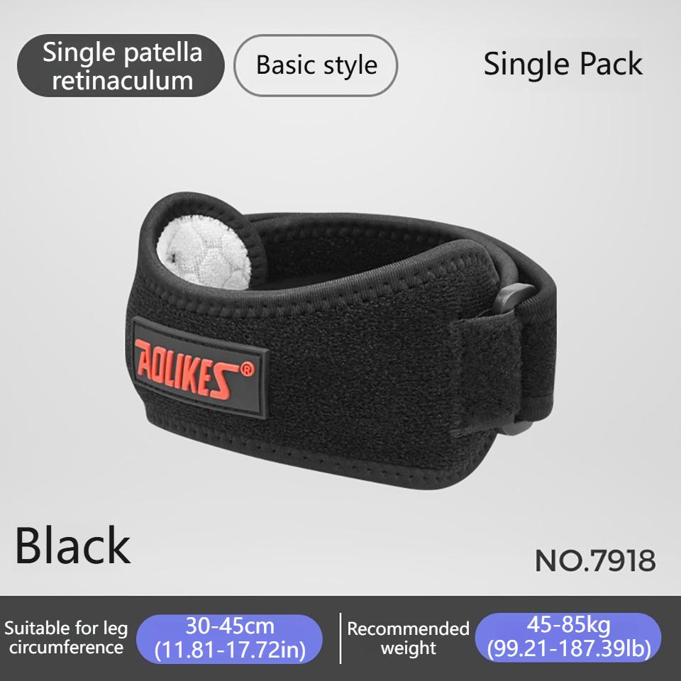 AOLIKES 1PCS Patella Kneecap Band Adjustable Silica Gel Knee Tendon Strap Protector Knee Pad Running Sports Cycling Knee Support