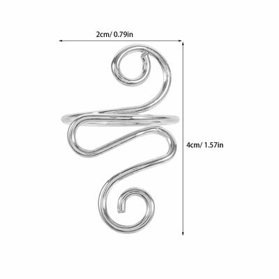 5 Anneaux à Tricoter Durables Créatifs Anneaux de Doigt au Crochet Outil de Tension Guide-fils Accessoires de Tricot Pratiques
