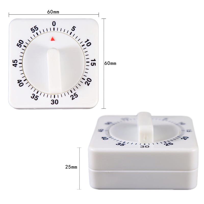 White 60 Minute Countdown Wind Up Clockwork Timer Alarm Tool For Kitchen Cooking White 60 Minute Countdown Wind Up Clockwork Timer Alarm Tool For Kitchen Cooking