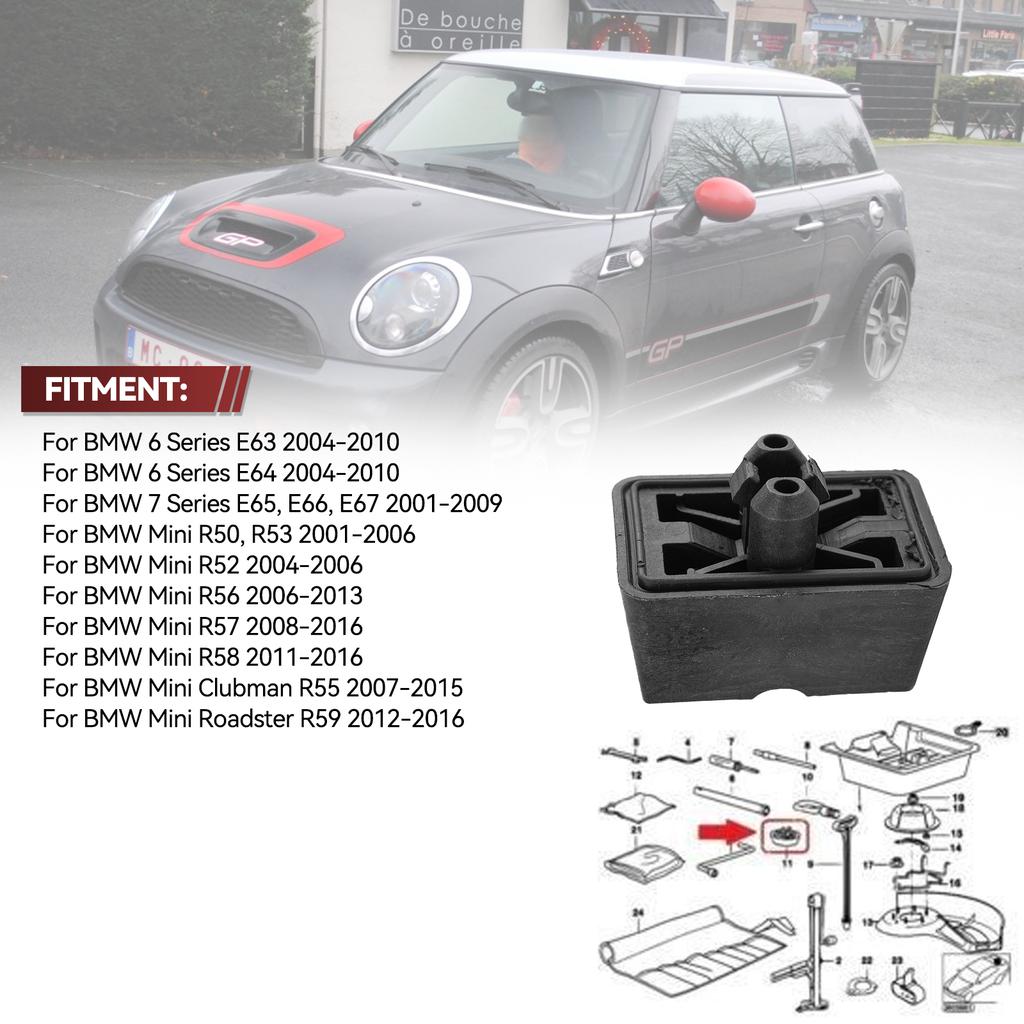 1/4x Under Jack Point Jacking Support Pad Cover Plug Block for BMW E63 E64 E65 E66 E67 Mini R50 R53 R56 R57 R58 R55 51717039760