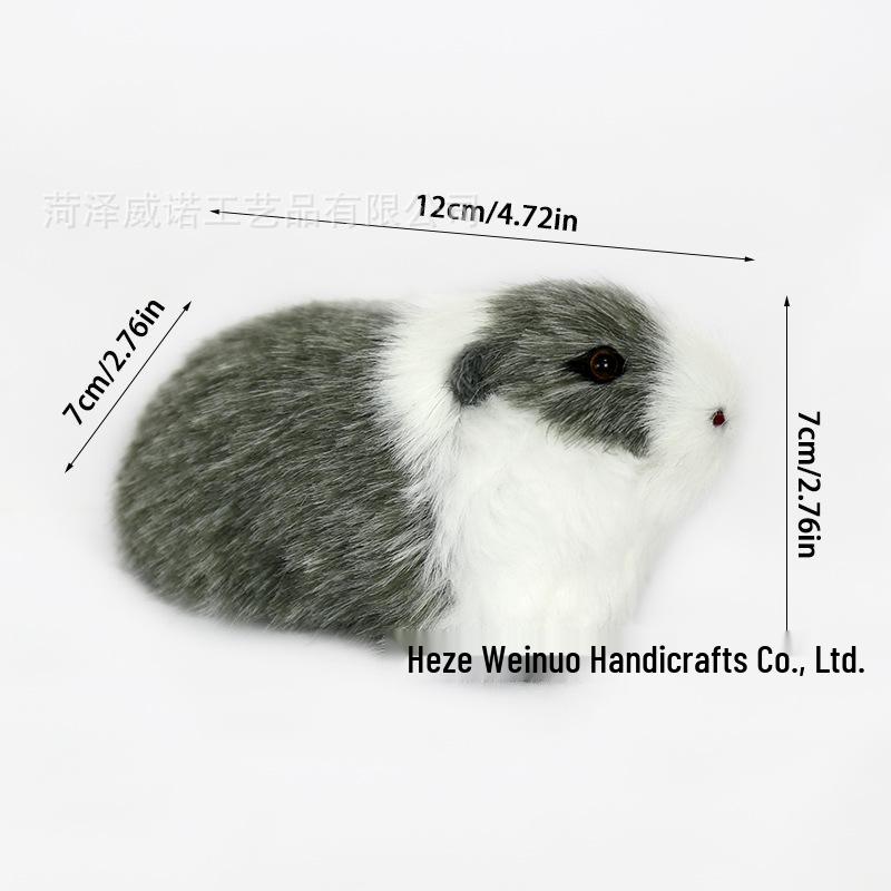 Plush Guinea Pig & Hamster Home Ornament Model