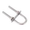 4pcs Durable Boat U Bolt With Nut Plate Washe Steel U Bolts Strong U Bolt Hardware For Marine Use