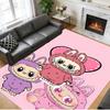 Anti‑Slip Crystal Velvet Floor Rug, Labubu Design Carpet for Indoor Living Bedroom Home Decoration