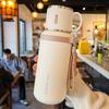 Premium 316 Stainless Steel Thermal Mug with Tea Separation, Large Capacity & Portable Handle