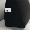 Back Cushion Black 45 X 20 X 35 Cm Cord Fabric