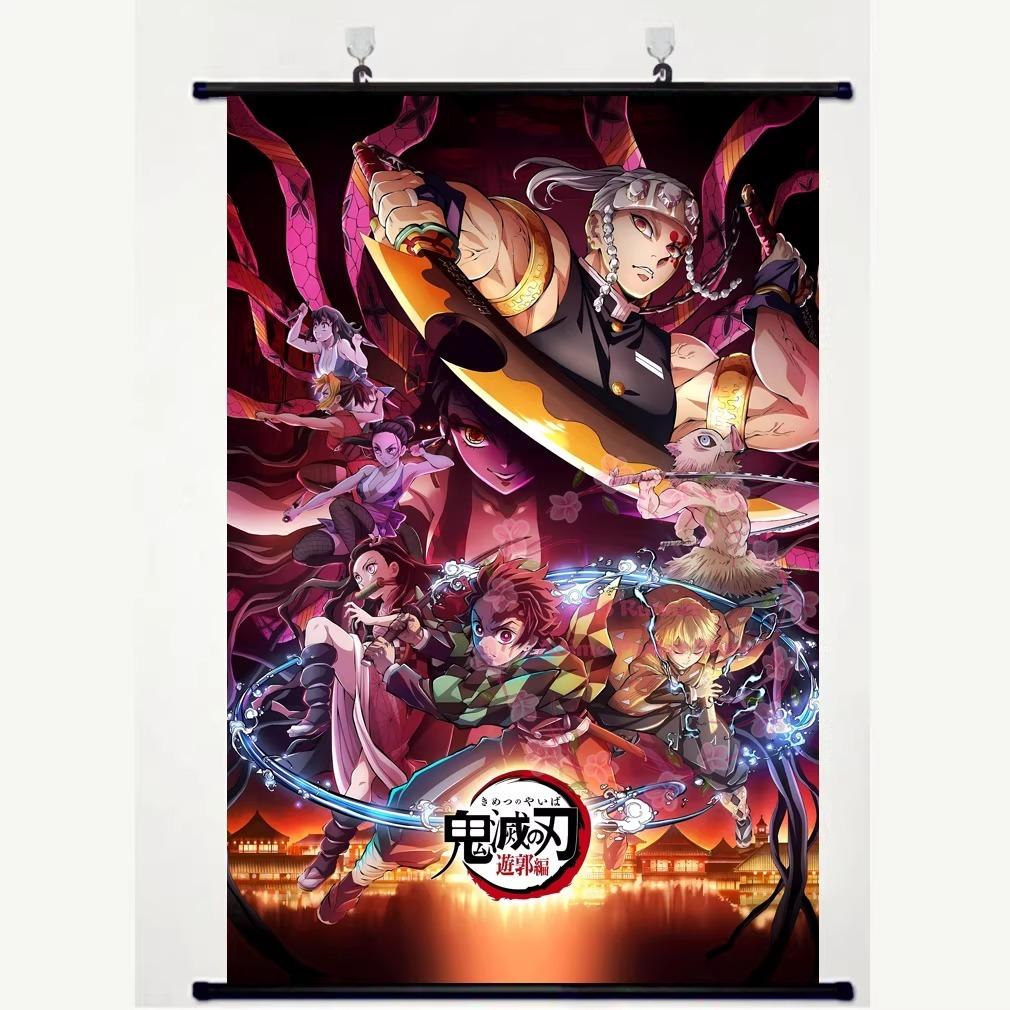 Tasse D-Demon S-Slayer Château de Mugen Neuf Piliers Tomioka Giyu Tanjiro Papillon Ninja Affiche Rouleau Anime Produit Dérivé