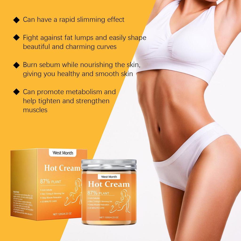 Fettverbrenner Gewichtsverlustcreme Anti-Cellulite Formend Modellierend Straffend Arme Bauch Abdomen Oberschenkel Beine Ganzkörpermassagegerät Heiße Creme