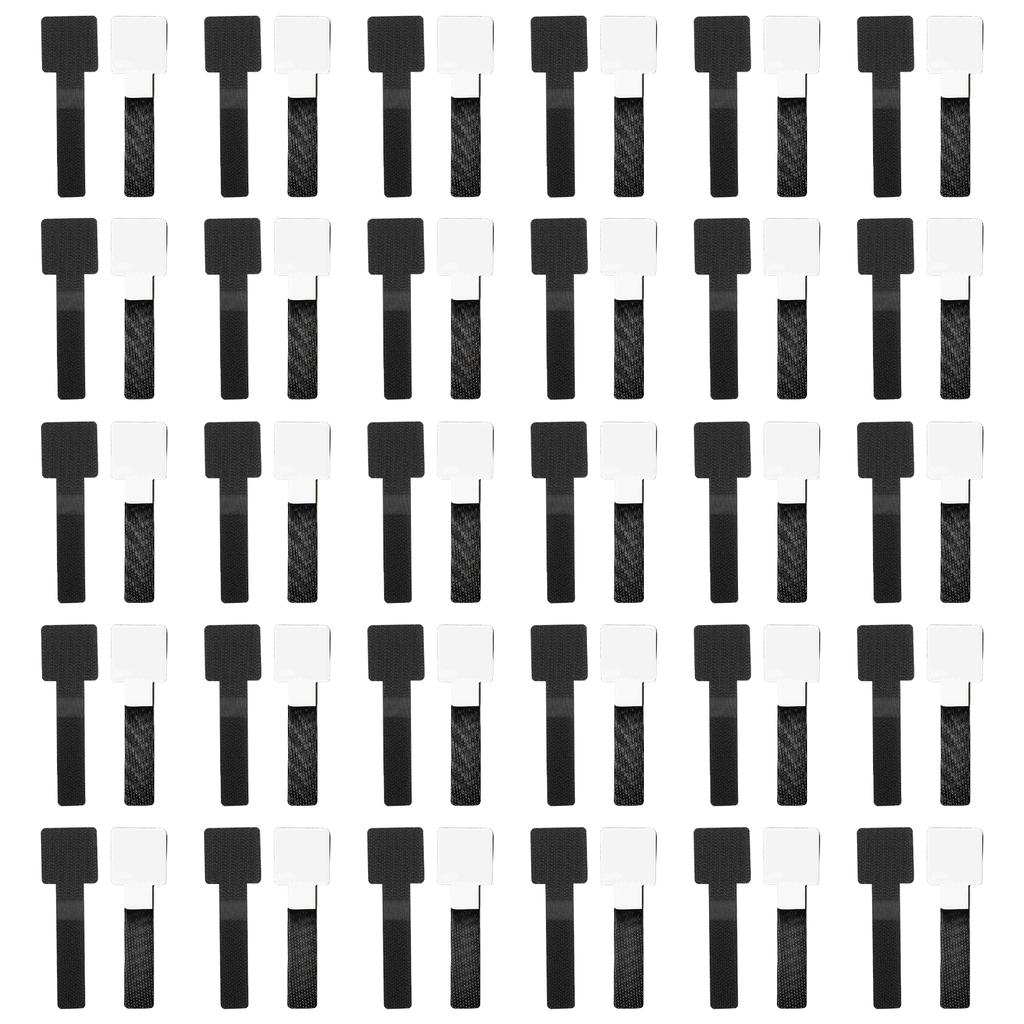 60pcs Adjustable Adhesive Cord Organizers Power Cord Storage Cable Manager Desk Wire Winder Easy Installation
