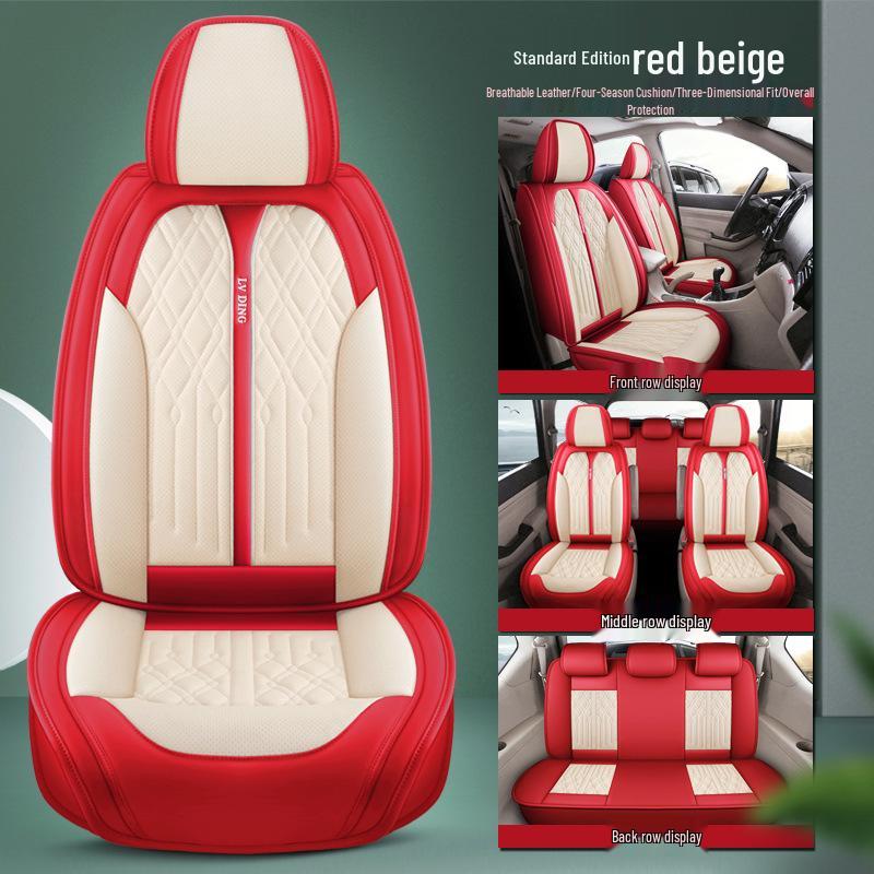 

Кожаные чехлы на сиденья Baojun 730 с полной обшивкой для 7-местного (2+2+3), Подушки на все сезоны.