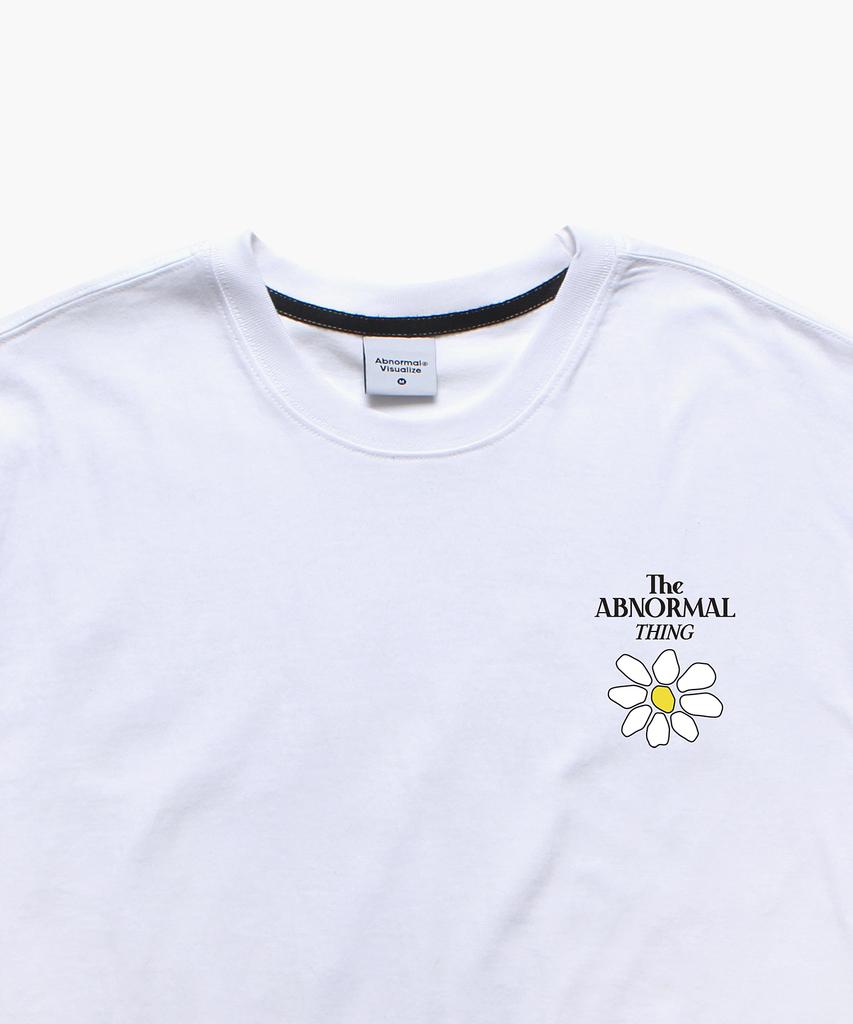 ABNORMALTHING Flower Oversized T-Shirt White