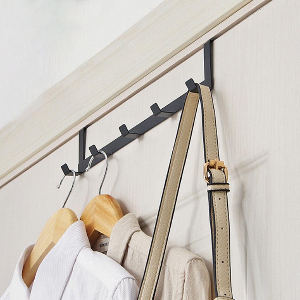 For Key Hooks Over the Door Hooks Home Organizer Racks Door Mount Coat Hanger for Bathroom Kitchen Bedroom Space Saving