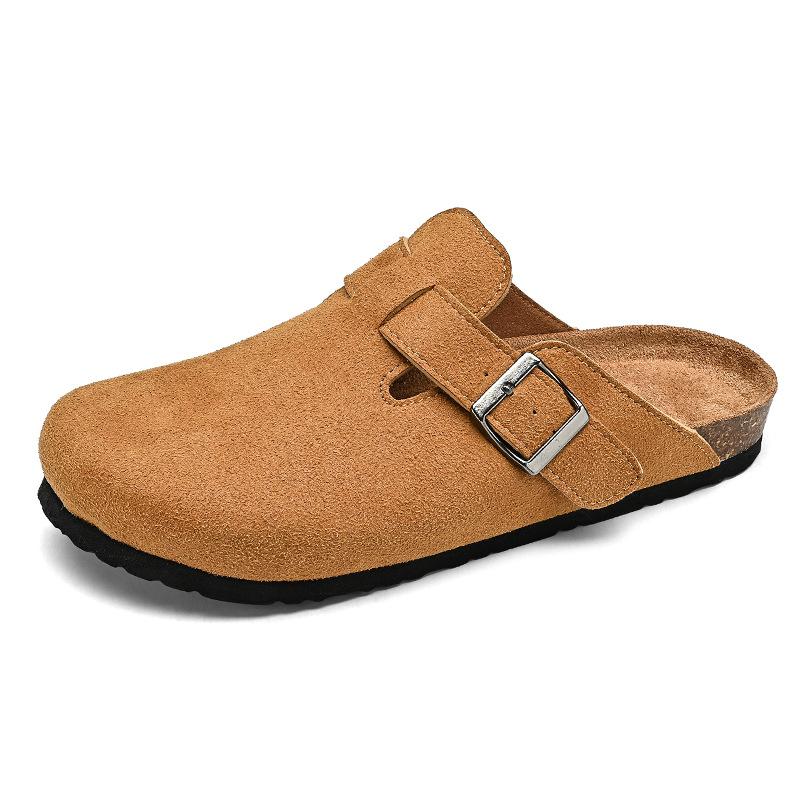 

Slippers baotou half-drag wearing lazy slippers men s one-pedal casual shoes tide 39 хакі