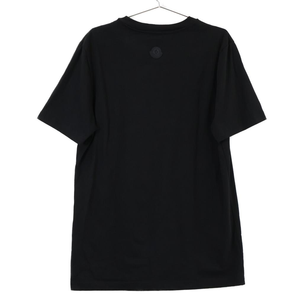 MONCLER Black MAGLIA T-SHIRT Logo Short Sleeve T-Shirt tops XL blackUsed