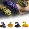 3D Printed Animals Snake Toys Magic 3D Printed Animals Flexible Snake Fidget Toy Desktop Pet Articulated Snake Collectibles