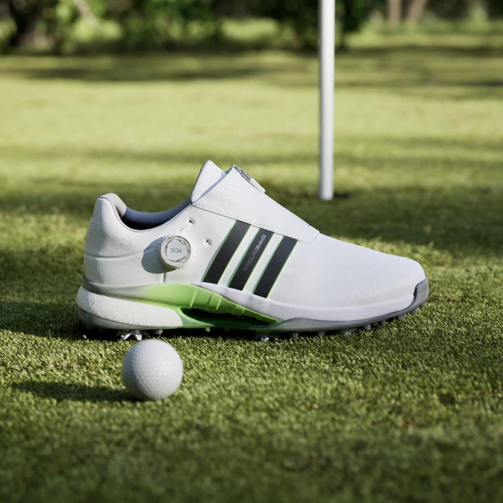 adidas Tour360 24 BOA IF0251 Men's Performance Sports Shoes Cloud White / Core Black / Green Spark