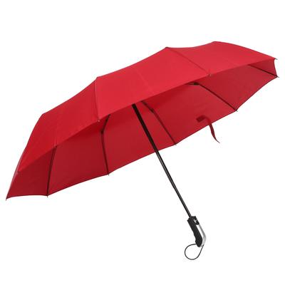 Automatyczny Parasol Czarna Stal Dziesięć Żeber Składany Wysokiej Gęstości Antykolizyjny Kompaktowy Parasol do Ochrony przed Słońcem i Deszczem