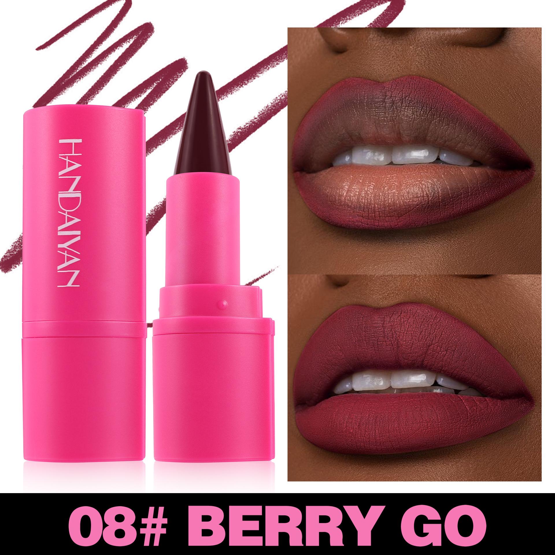 

Pink Series Bullet Mouth Red Lip Line 2-в-1 Постепенная матовая стойкая водостойкая антипригарная помада Cup Lip Line