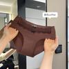 Summer Women's Ice Silk Underwear with No Trace Breathable Mid Waist Lace Triangle Underwear for Women