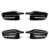 G30 G38 Bright Black Side Wing Rearview Mirror Cover Caps For BMW 2 3 4 5 7 Series G20 G21 G28 G22 G11 G12 G42 M4 Style LHD RHD