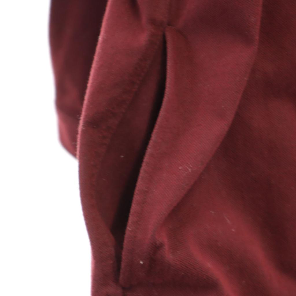 LACOSTE Long sleeve Band color Shirt dress 40 Bordeaux Women Used