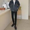 Autunno Nuovo Giacca di Jeans da Uomo Stile Coreano Trendy Giacca Larga Abbigliamento da Uomo Giacca da Lavoro