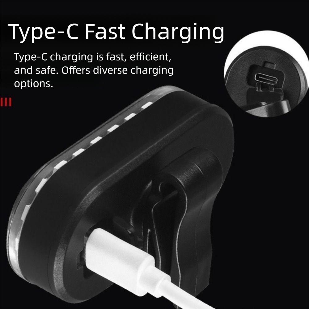 Waterproof Bike Tail Light Rainbow LED Rear Taillight Bright Light Skateboard Light  Safety Warning