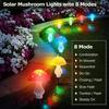Outdoor Solar LED Mushroom String Lights - Garden Decorative Lamps
