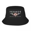 Retro DesignTexaco Oil FivePointed Star Bucket Hat Summer Travel Headwear Merch Fishing S For Outdoor Unisex Ispoti  Lig