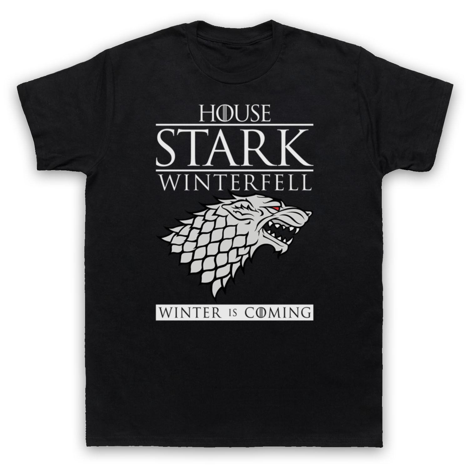 

Футболки 2025 года хорошо продаются летом GAMEHOUSE STARK Периферия Ледяной Волк Хлопковая футболка с круглым вырезом Американский телесериал S