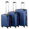 MADERA navy blue 3-in-1 wheeled suitcase set