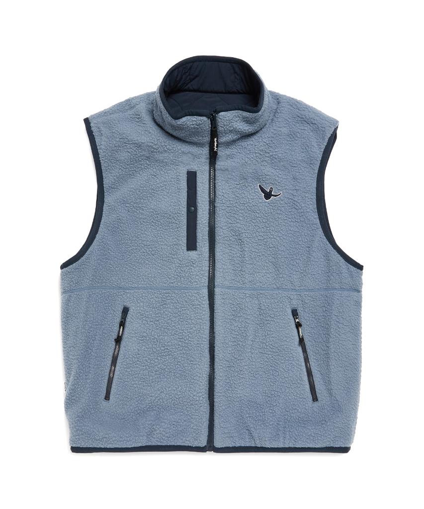 Mark Gonzales Reversible Lightweight Padded (Fleece) Vest - Navy