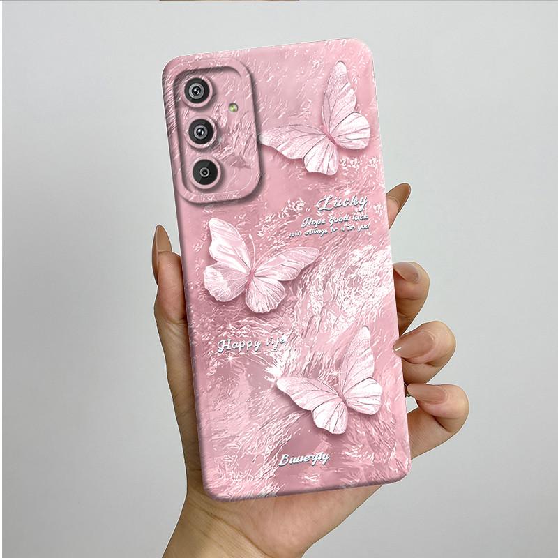 Phone Case for Samsung Galaxy M15 5G F15 5G Fashion Painted Half-wrapped Case Soft Silicon Cases E156 M156 Protection Back Cover