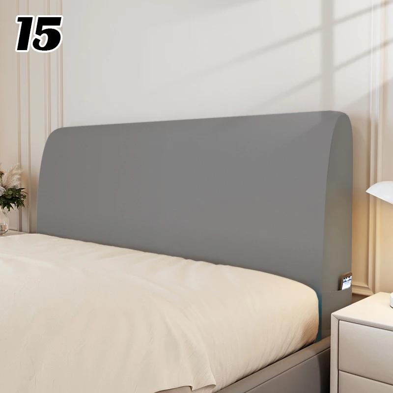 Chinese Style Elastic Bedhead Cover All-Inclusive Dust-proof Soft Headboard Protector Backrest Cover Universal Bed Head Covers
