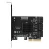 Expansion Card PCIE to 6Port SATA3.0 Hard Disk 6G PCIE3.0 GEN3 4X Interface Hub Adapter