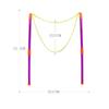 Double Pole Giant Bubble Stick, Large Bubble Circle Rope Toy, Outdoor Garden Stage Props Fun Bubble Tool for Kids