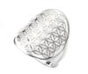 [World Accessories Carmelo] Flower of Life, Divine Geometry, Flower of Life, Sterling Silver 925 Ring (11)