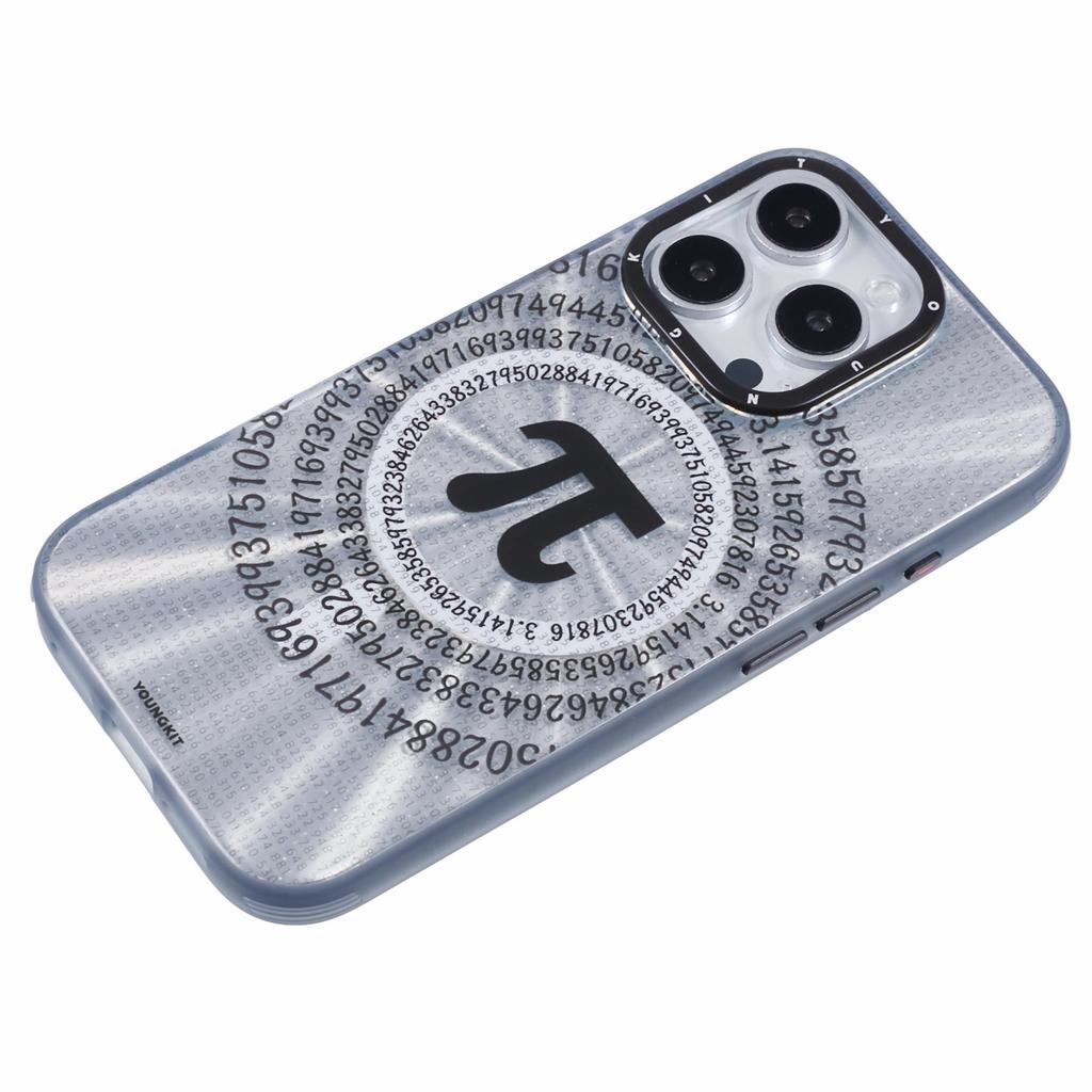 YOUNGKIT Mathematical Series for iPhone 16 Pro Case Compatible with MagSafe IMD TPU Back Cover