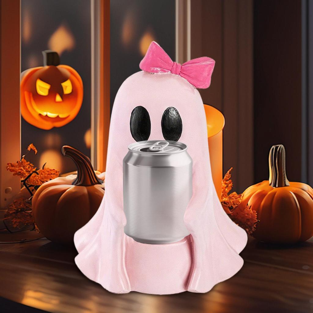 Halloween Ghost Drink Holder Halloween Spooky Drink Holder Festive Desktop Decoration Figurine For Shelf Table Bedroom Office