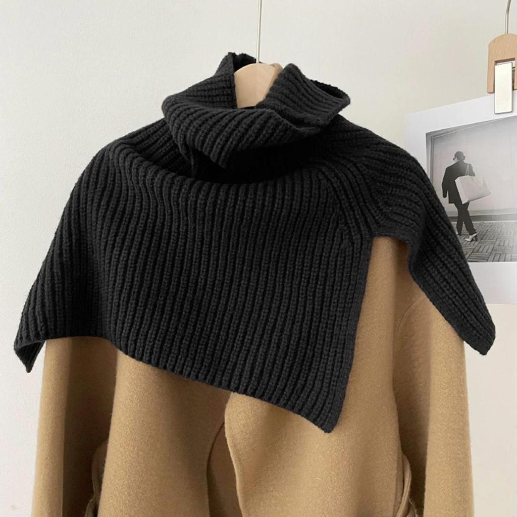 Pullover Scarf Turtleneck Furcal Neckercief Winter Women Warm Scarf Solid Color Neck Cover Lady Fashion Neckscarf Shawl