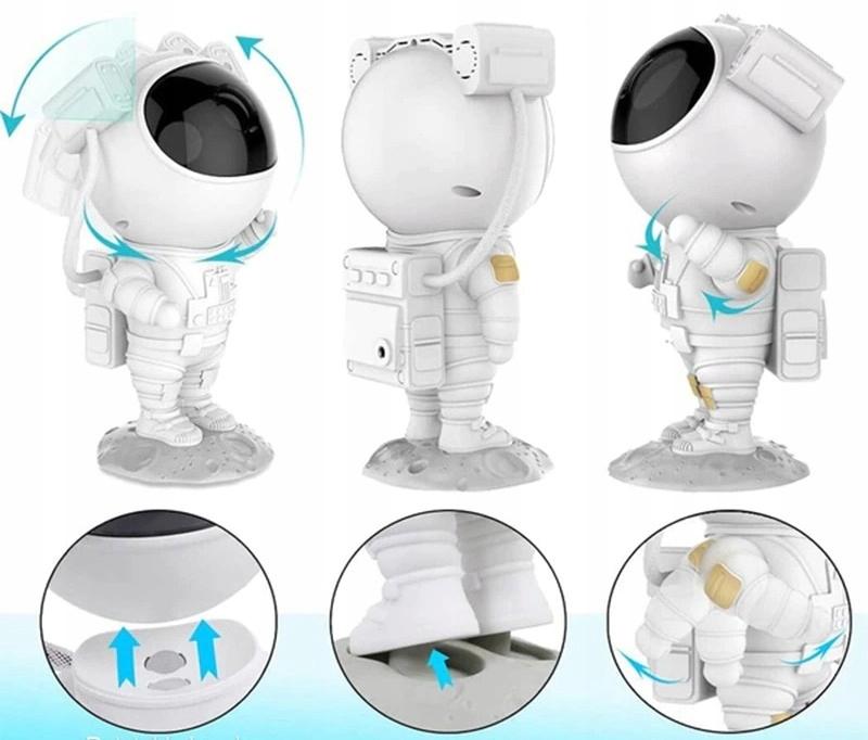 Nachtlicht LED Projektor Himmel Sterne Astronaut Für Kinder Fernbedienung