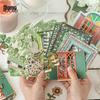 Mixed Material Letterpress Embossed Garden Post Office Journal Collage Set - Retro Series (4 Types)