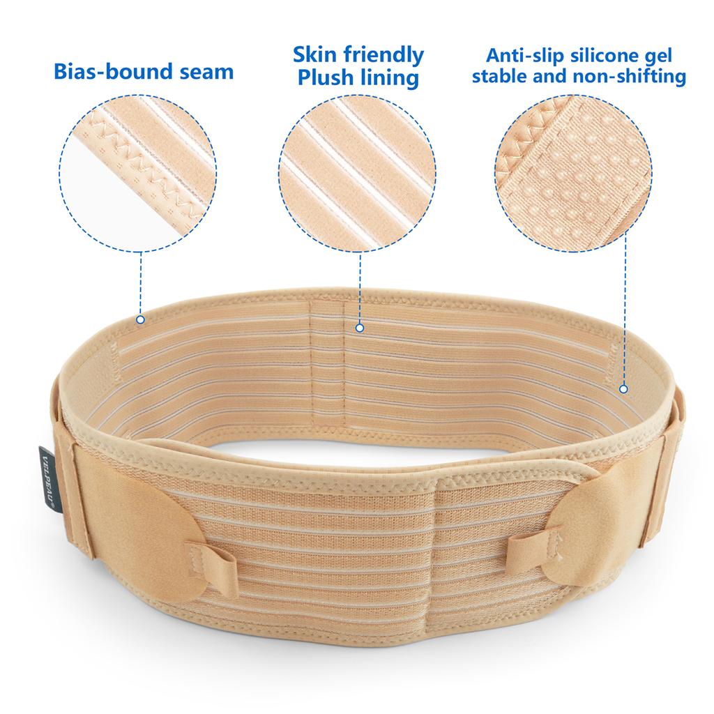 VELPEAU Sakroiliak SI Eklem Kalça Kemeri Alt Sırt Lomber Siyatik Ağrısı için Pelvik Destek Kemeri Kaymaz Erkekler ve Kadınlar için