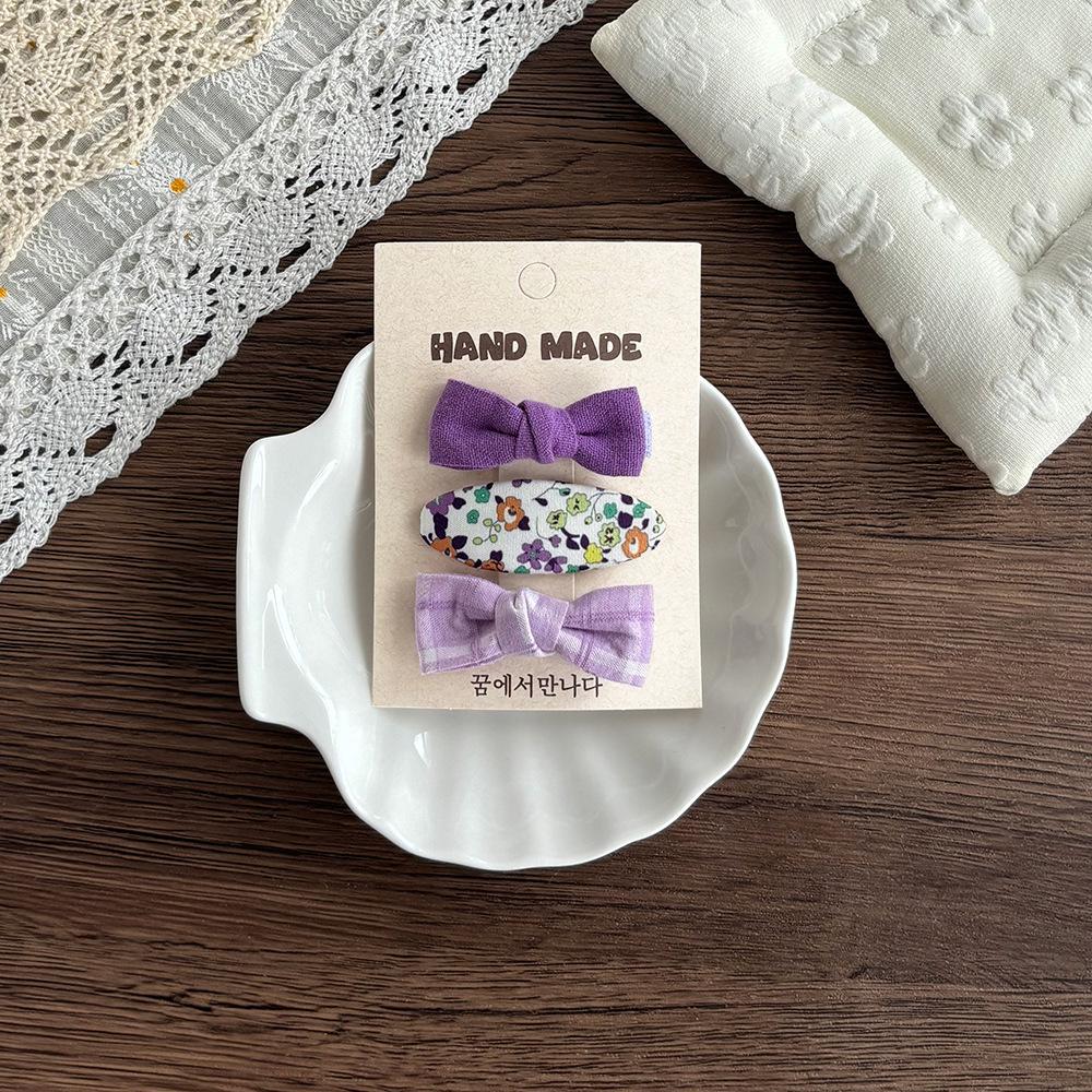 Korean Floral Children's Bow Hair Clips: Versatile Baby Hair Accessories