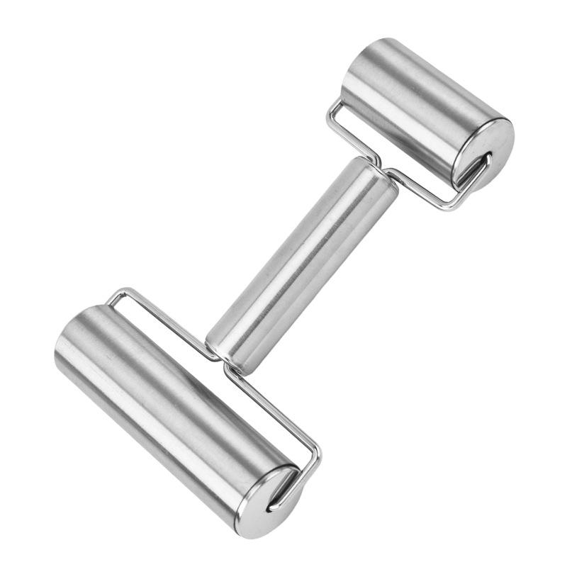 Non-stick Stainless Steel T-shaped Rolling Pin for Dough & Dumpling Wrappers