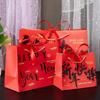 Paper Gift Packing Bag Bow Ribbon Clothing Handle Bag Durable Present Wrap Bag  Celebration