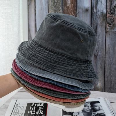 Chapeau bob unisexe tendance en coton délavé pour homme et femme, Panama, décontracté, pour l'été et l'extérieur, avec visière de protection solaire